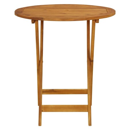 vidaXL Składany stół ogrodowy, 70 cm, lite drewno akacjowe