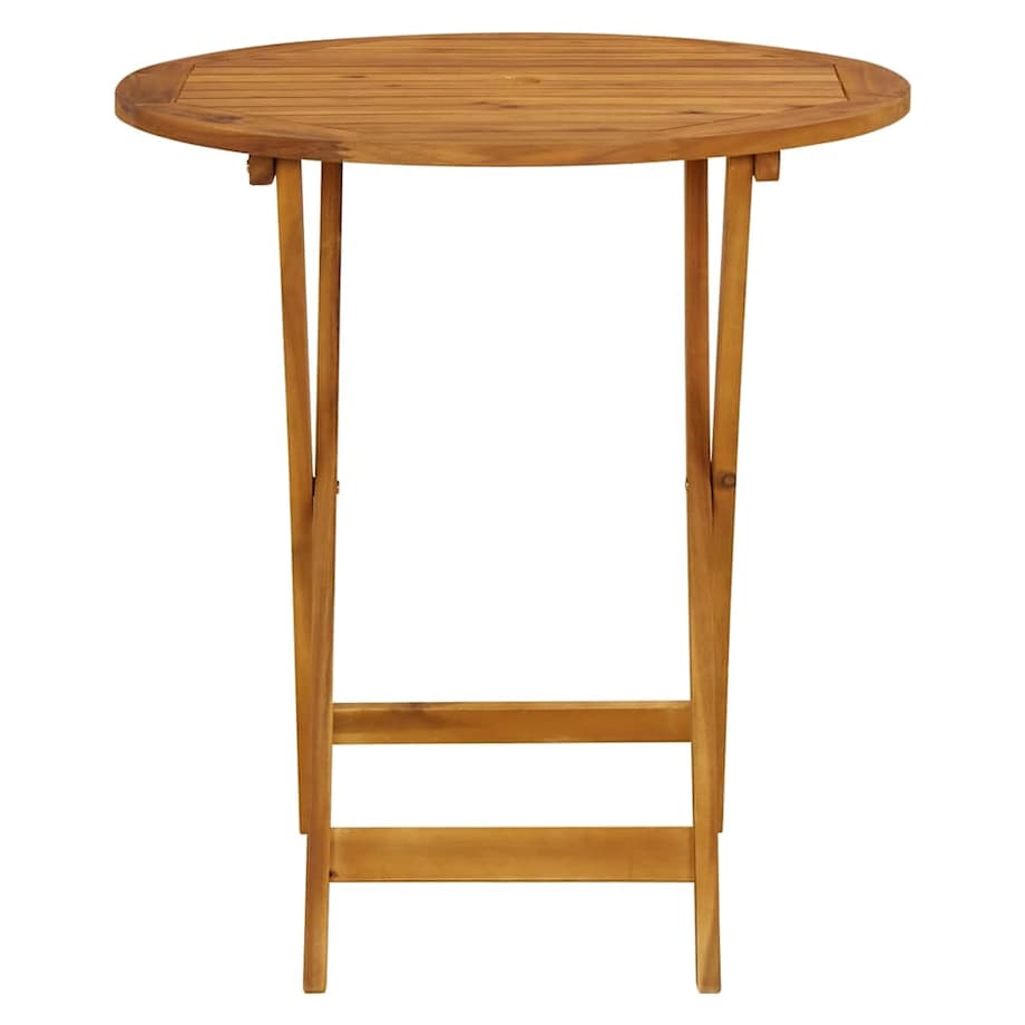 vidaXL Składany stół ogrodowy, 70 cm, lite drewno akacjowe