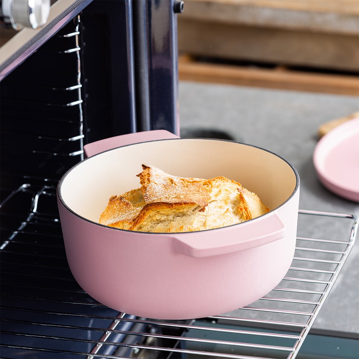 KitchenAid Garnek żeliwny 3,3 l - Dried Rose