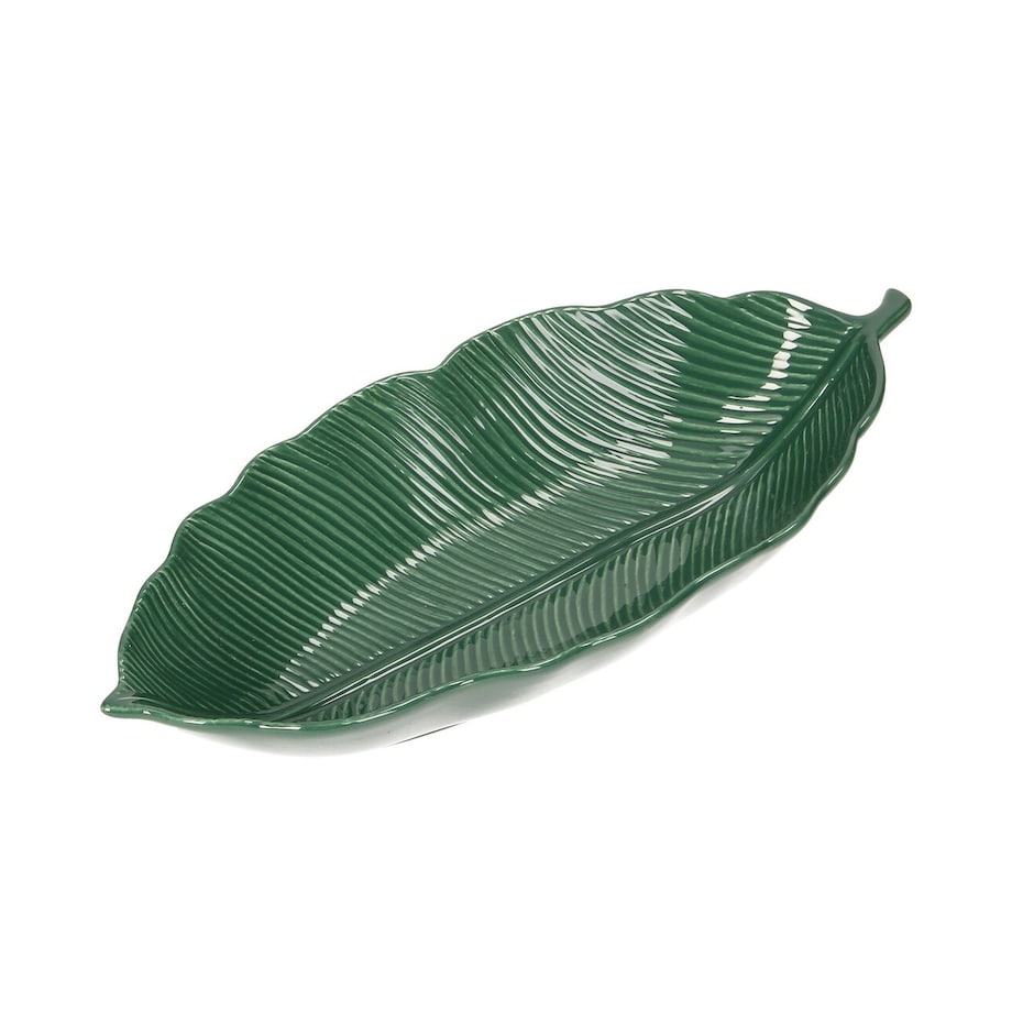 Miska Jungle Leaves green, 30 x 13 x 5 cm