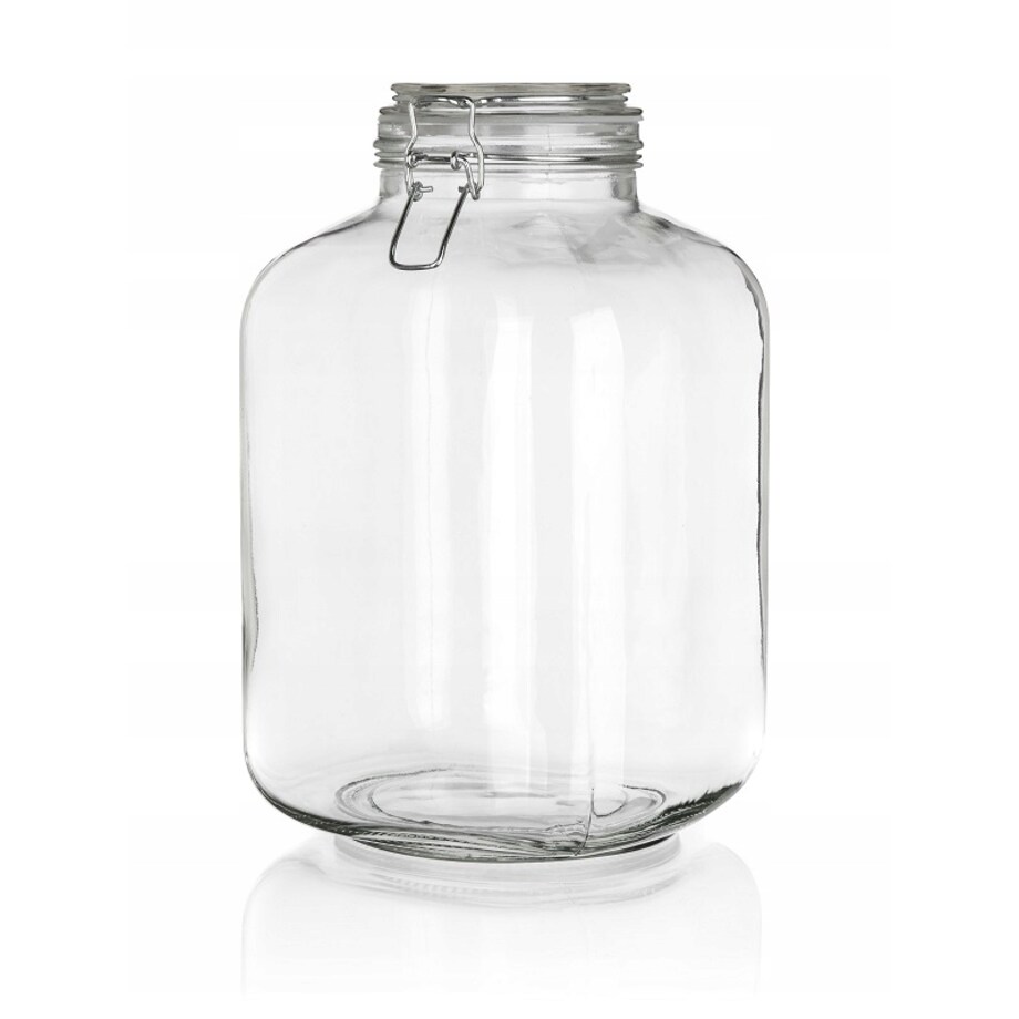 SŁOIK DUŻY szklany 5 L pojemnik na weki kapusta jedzenie ogórki klips