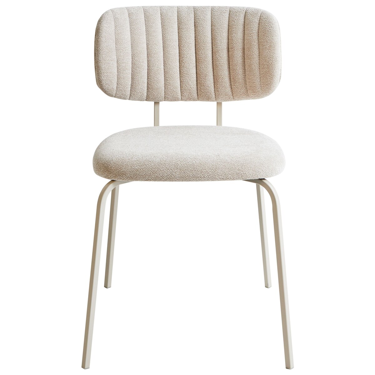 Zestaw 2 krzeseł do jadalni IRINS Szenil Jasnobeżowy