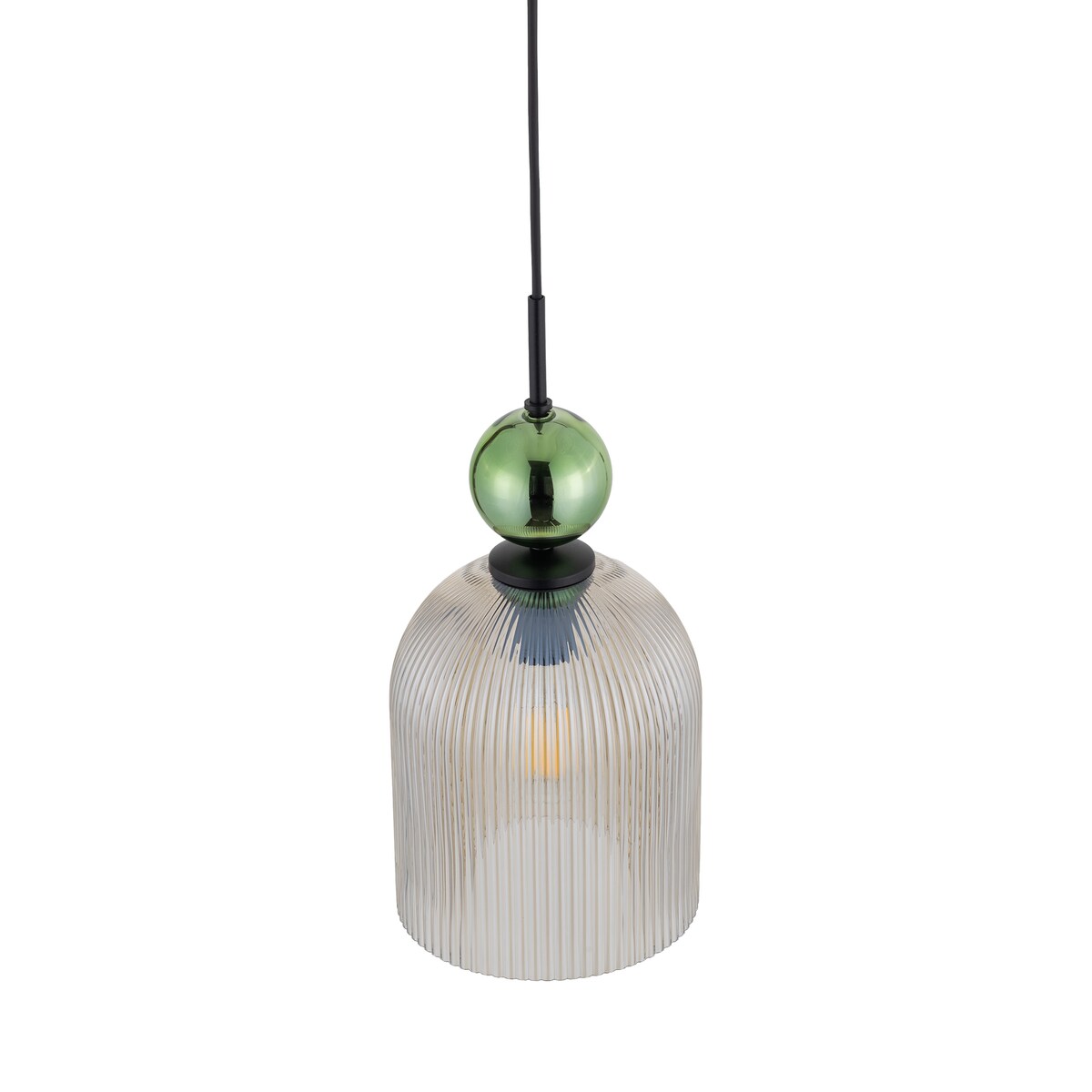 Lampa Wisząca Tk Lighting Sophia Big 1Xe27 Koniakowy Klosz Zielona Kulka