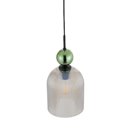 Lampa Wisząca Tk Lighting Sophia Big 1Xe27 Koniakowy Klosz Zielona Kulka