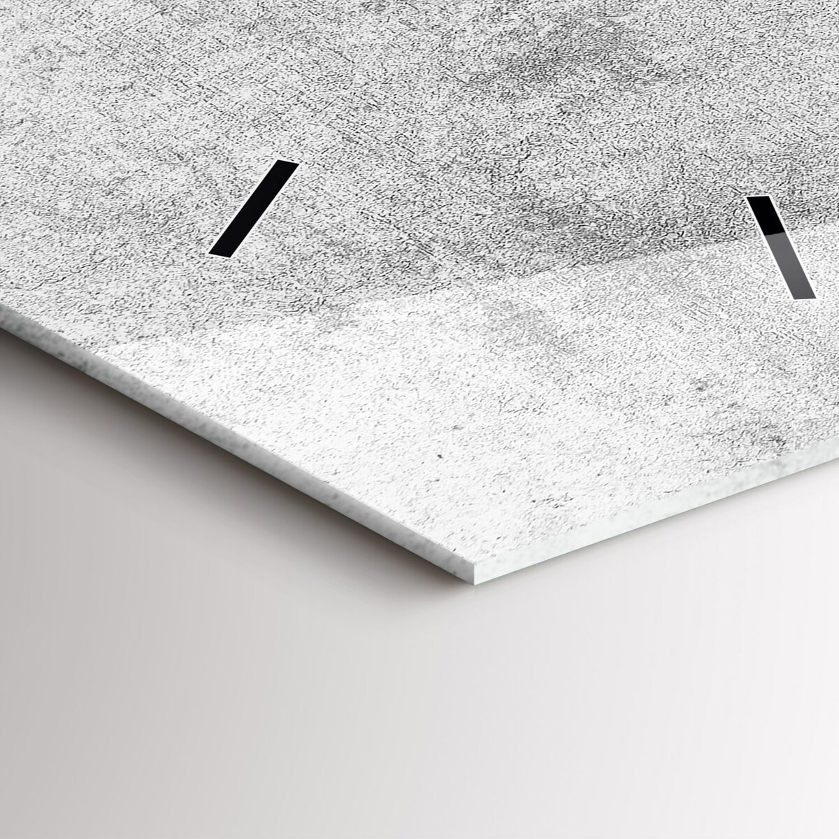 Zegar ścienny Industrialny Beton, 30x60 cm