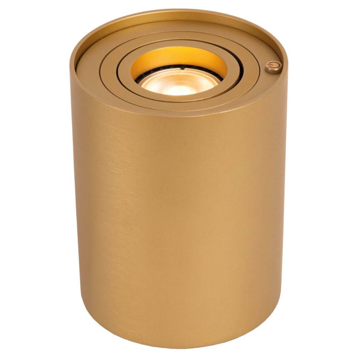 Ściemniana lampka stołowa Tube 22552/05/02 Lucide tuba na komodę złota