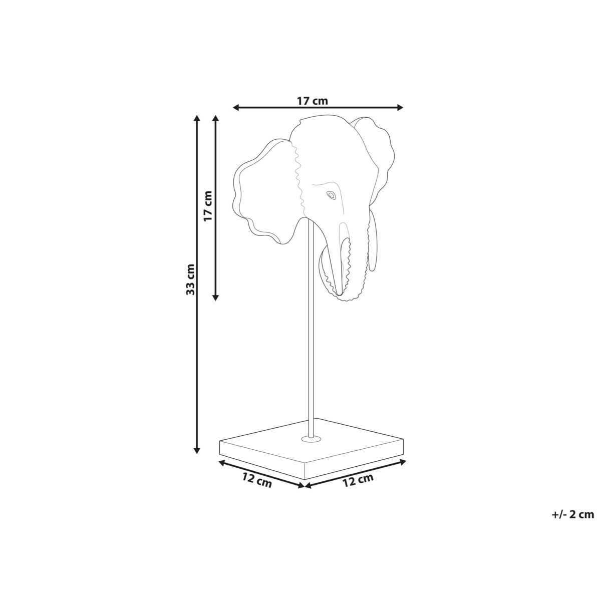 Figurka słoń złota KASO
