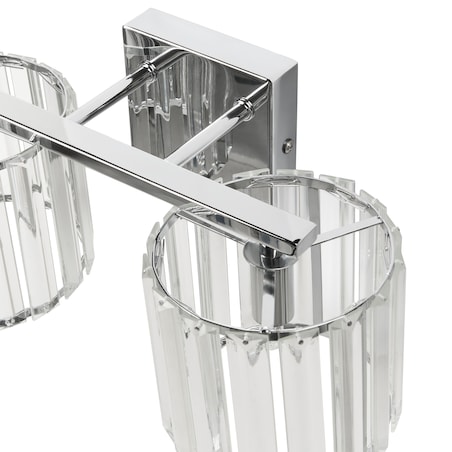 Lampa ścienna LOURIDO Srebrny Metal