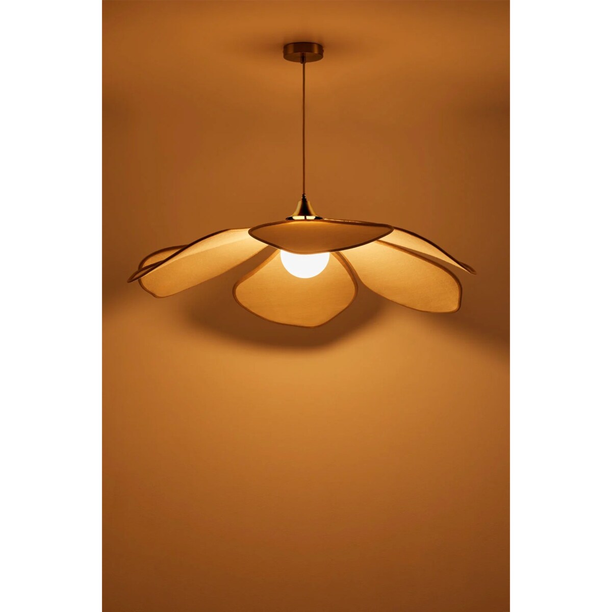 Lampa sufitowa kremowo-beżowa Benavid Ø100 cm