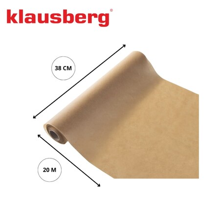 Papier pergaminowy do pieczenia 20m/38cm KLAUSBERG