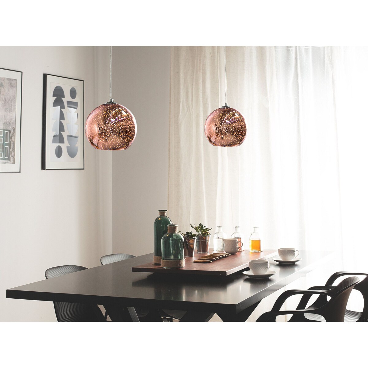 Lampa wisząca SESSERA Szkło Miedziany