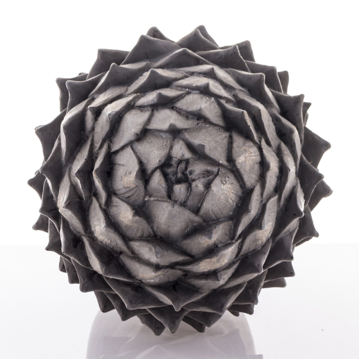 Ozdoba - karczoch 46x22x22 szary duży