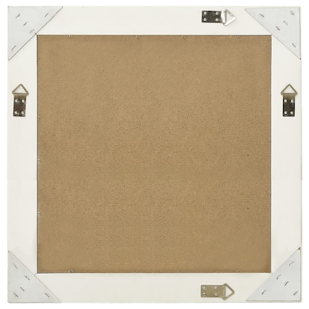 vidaXL Lustro ścienne w stylu barokowym, 60x60 cm, białe