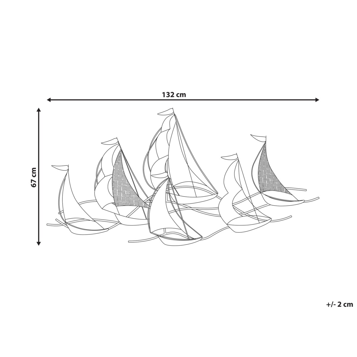 Dekoracja ścienna srebrna AMERICIUM