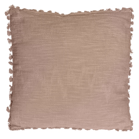 Poduszka Boho Z Frędzlami Dekoracyjna Ozdobna 45x45cm Beżowa