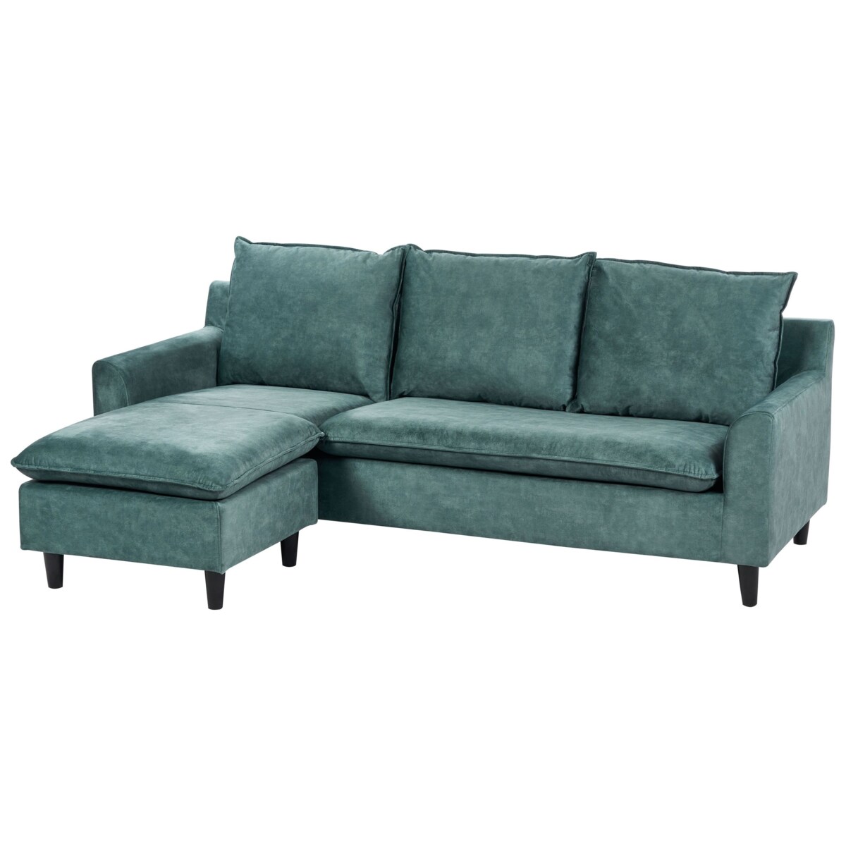 Narożnik ELVENES Lazurowy Welur