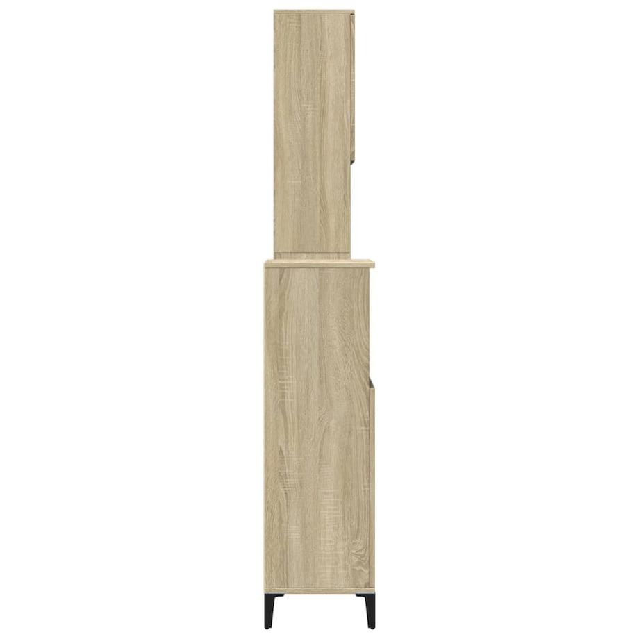 vidaXL 3-cz. zestaw mebli łazienkowych, kolor dąb sonoma