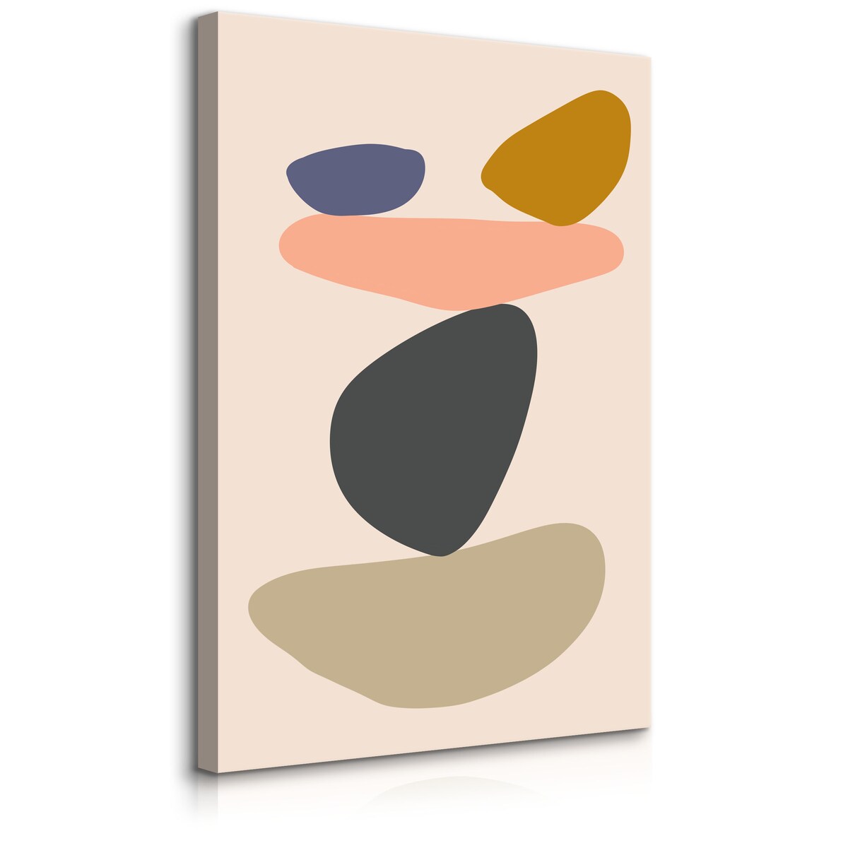 Obraz Abstrakcyjna Pastelowa Rzeźba Skalna 80x120cm