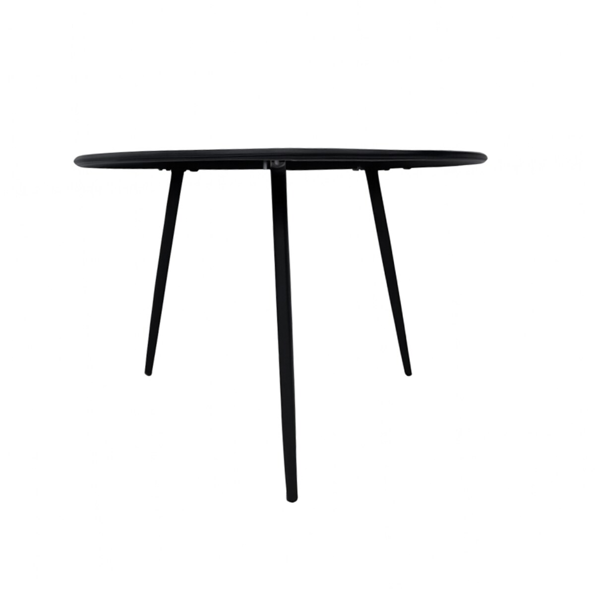 Stolik Kawowy Ogrodowy VIBE 60 Cm Stalowy 3 Nogi Szary