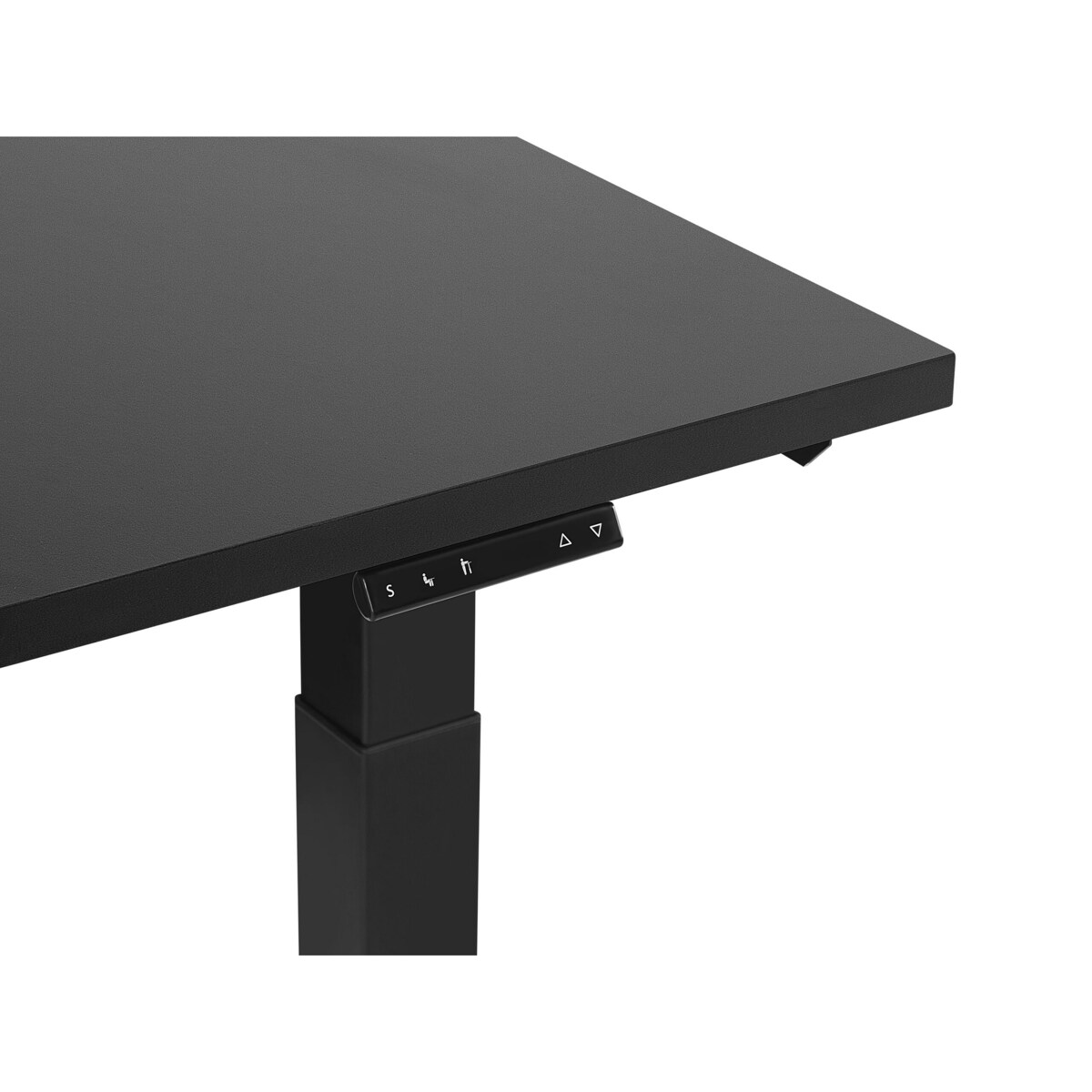 Biurko regulowane elektrycznie 160 x 72 cm czarne DESTIN II