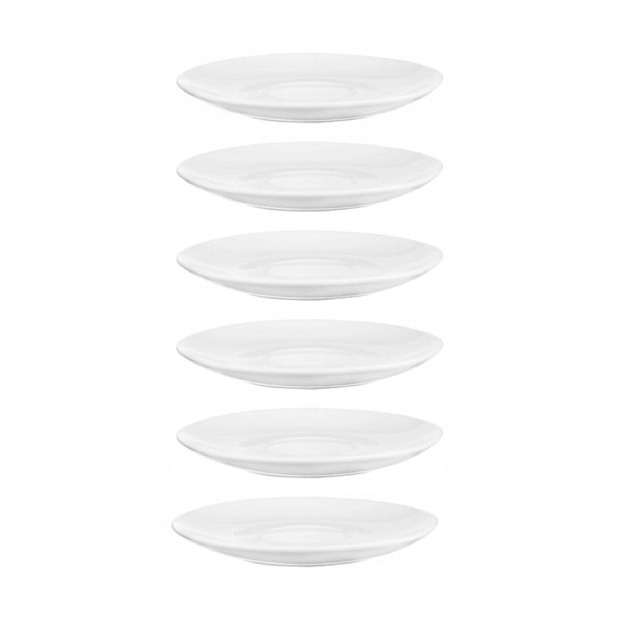 Spodek pod Filiżankę 15,5 Talerzyk Deserowy Uniwersalny 1Sz Biały Cermiczny