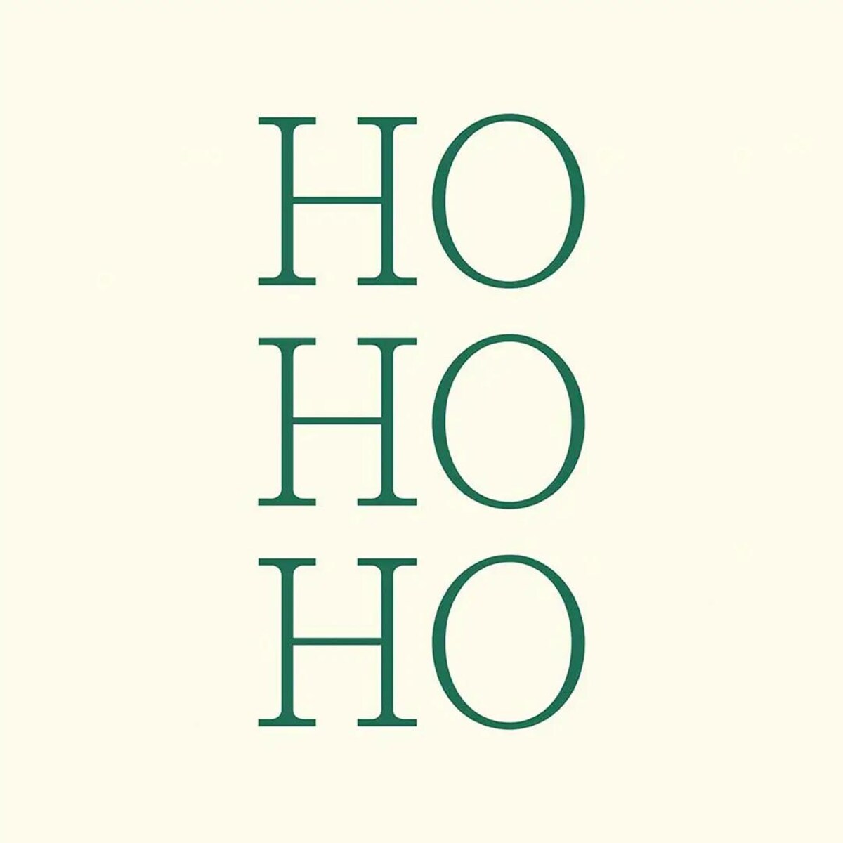 Podkładki świąteczne - HO HO HO - zielone