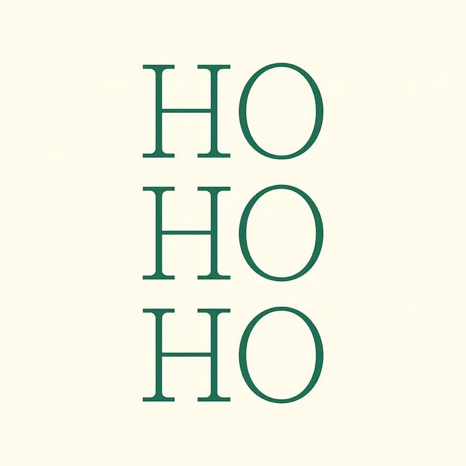 Podkładki świąteczne - HO HO HO - zielone