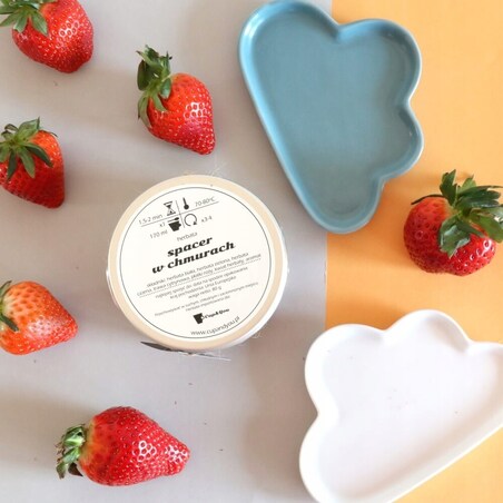 Herbata biała sypana SPACER W CHMURACH o smaku intensywnego liczi PREMIUM - herbata liściasta sypana mieszanka napar susz - gotowa na prezent upominek