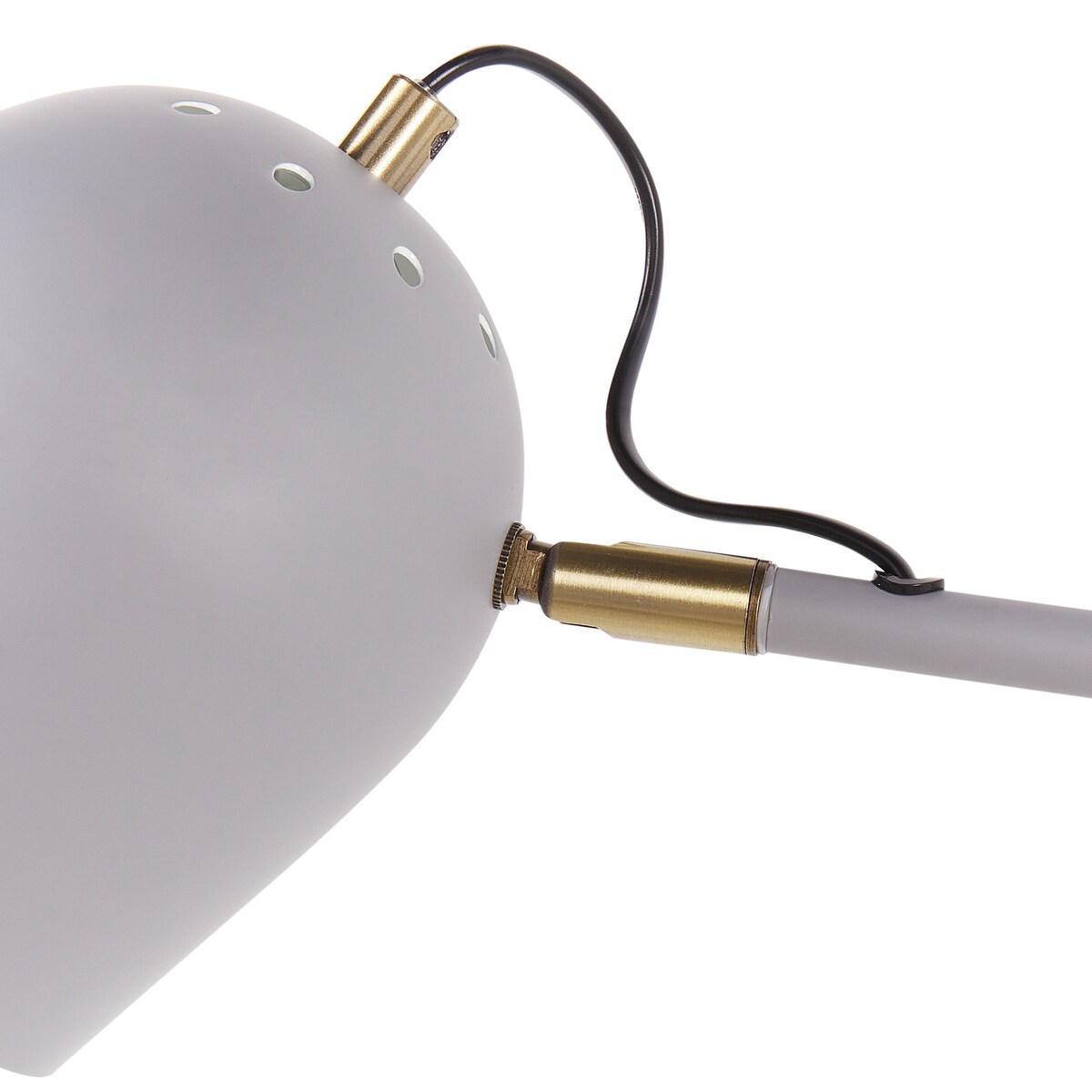 Lampa ścienna ESTRELLA Jasnoszary Metal Regulowana
