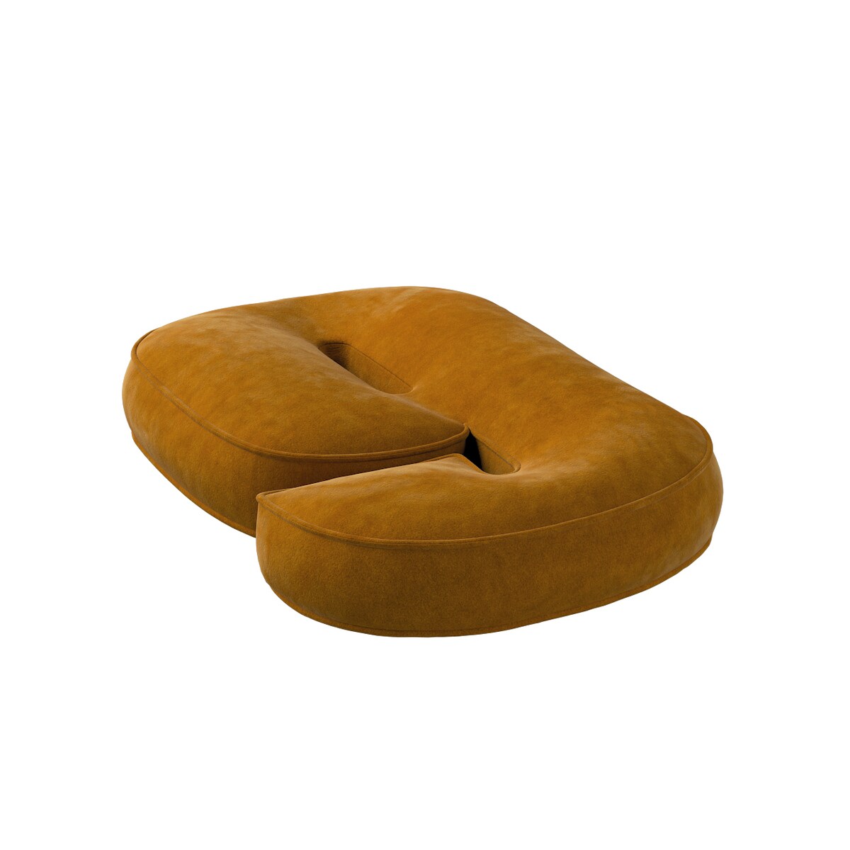 Poduszka Cyferka 6, miodowy, 25 x 40 cm, Posh Velvet