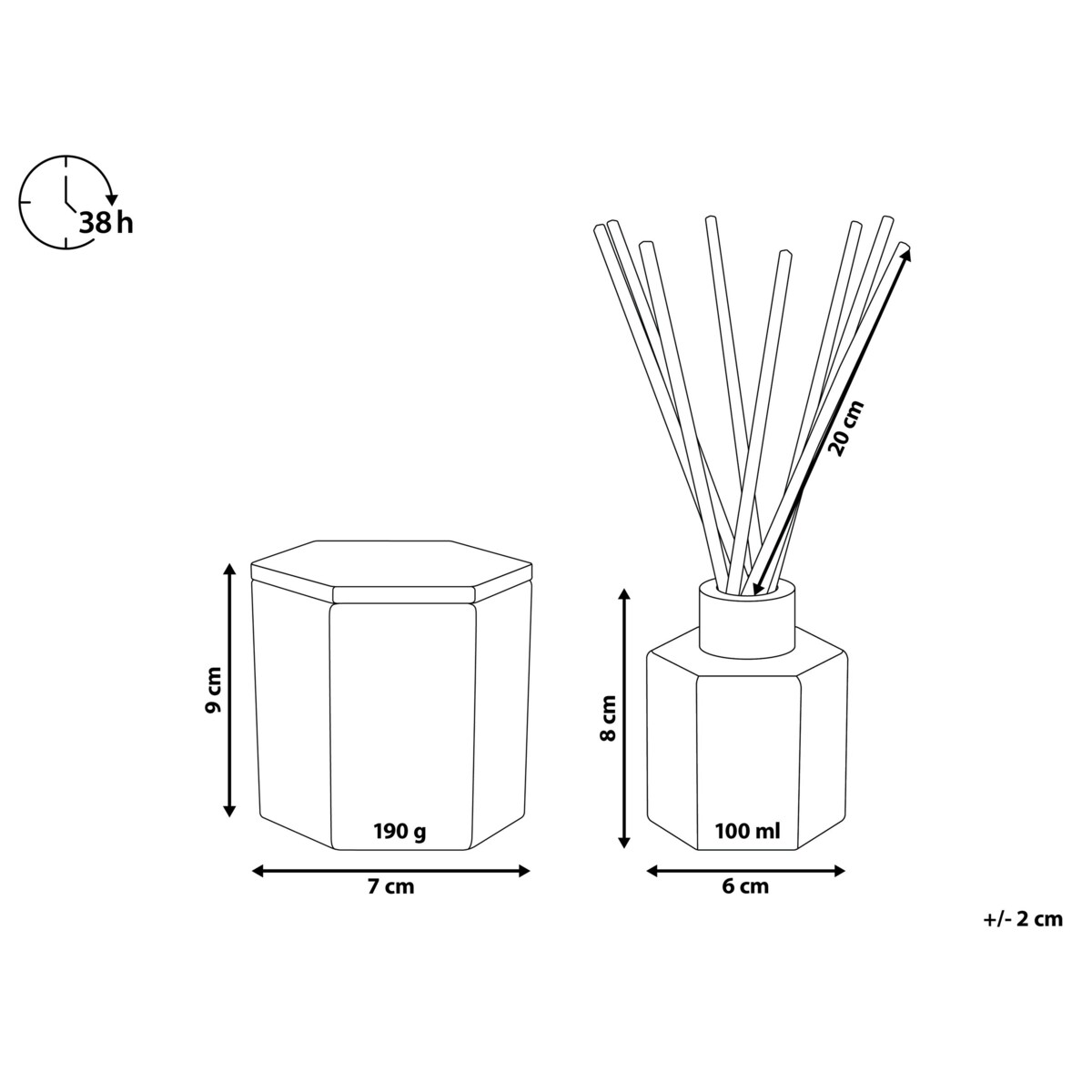Zestaw zapachowy świeca sojowa i dyfuzor z patyczkami bergamotka CLASSY TINT
