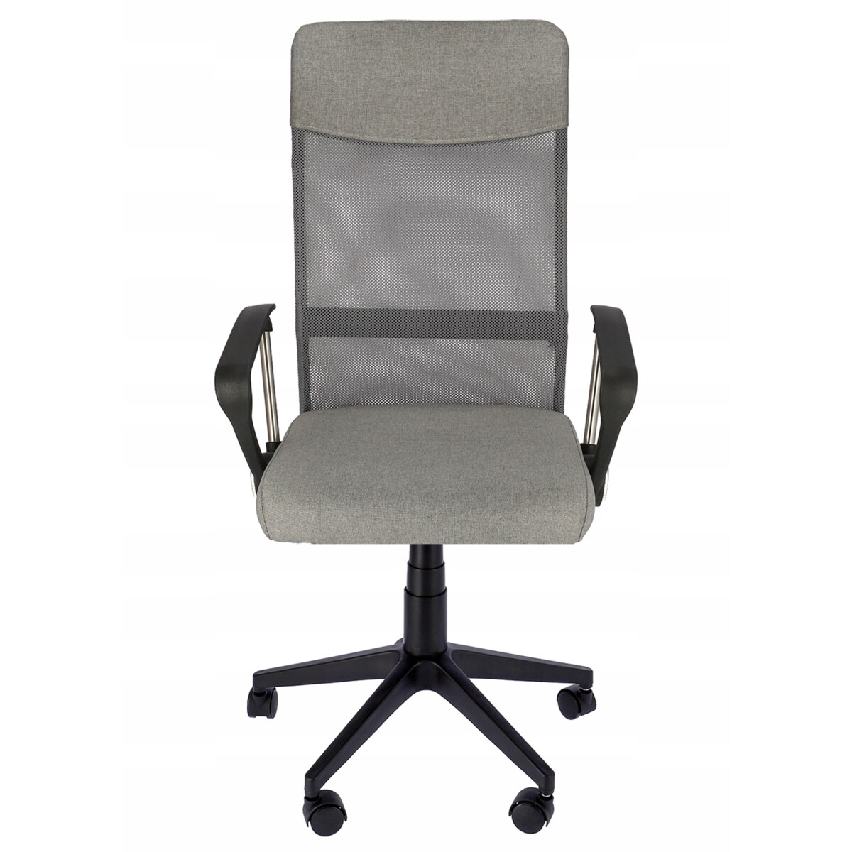 Fotel Krzesło Do Biurka Biura Zoom Tkanina Szary Melanż