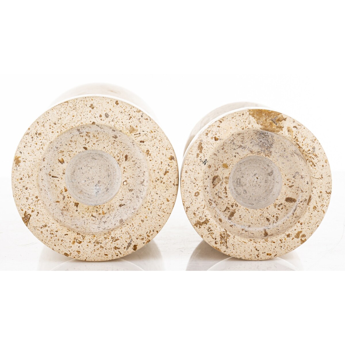 Świecznik komplet 2 szt. 13x6,5x6,5 cm TORRE beżowy