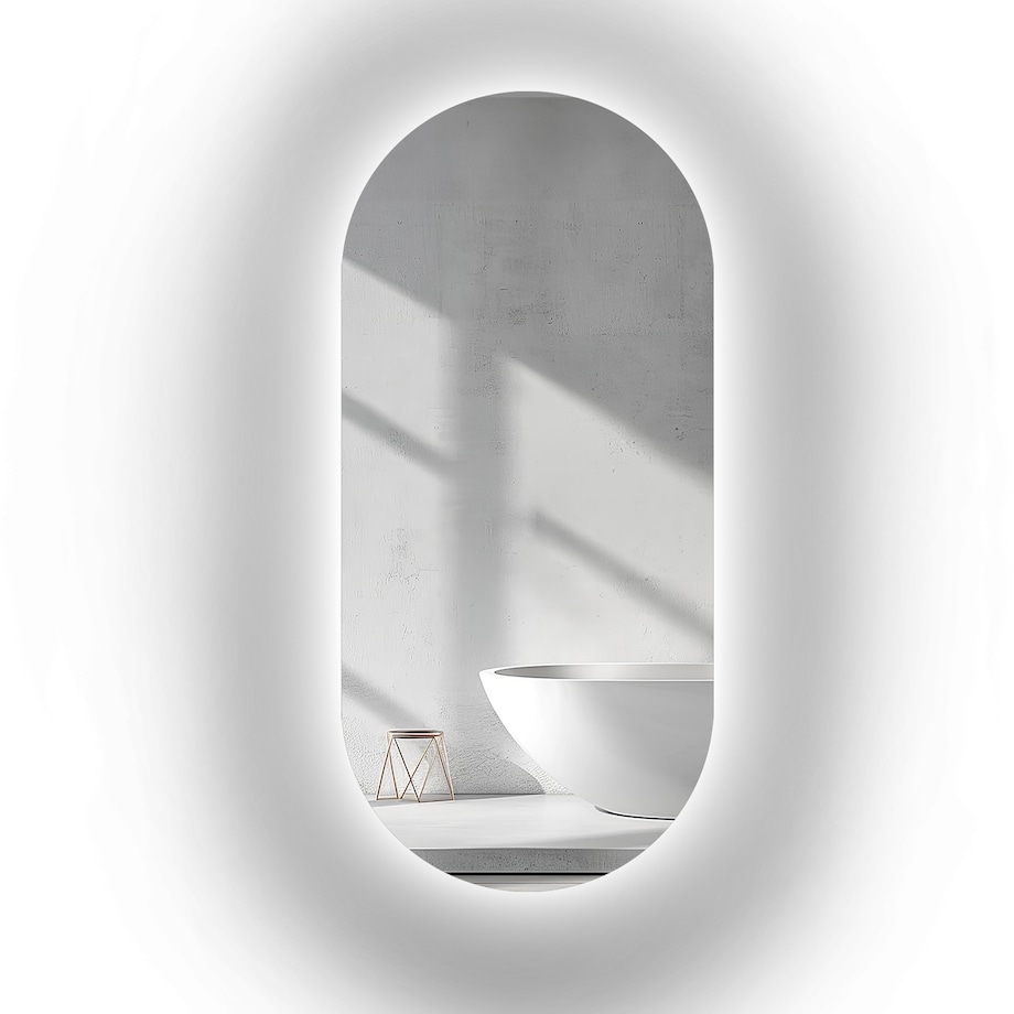 Lustro owalne z podświetleniem - NIKO LED