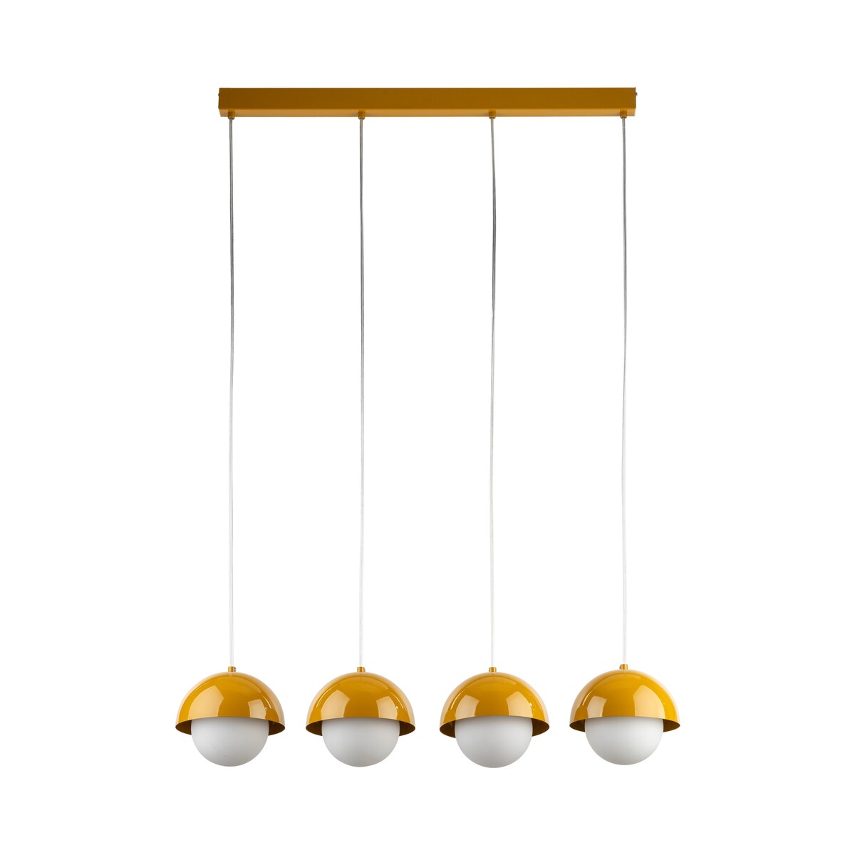 Lampa wisząca TK Lighting BONO OCHRA 10267 4xG9 ochra-biała regulowana do salonu i jadalni