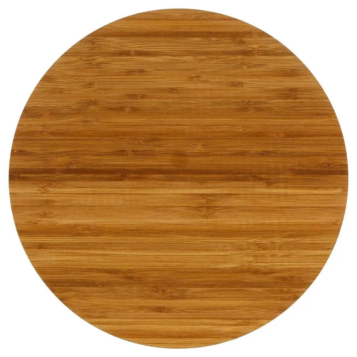 Obrotowa deska do serwowania przekąsek, bambusowa patera 1-poziomowa, Ø 35 cm