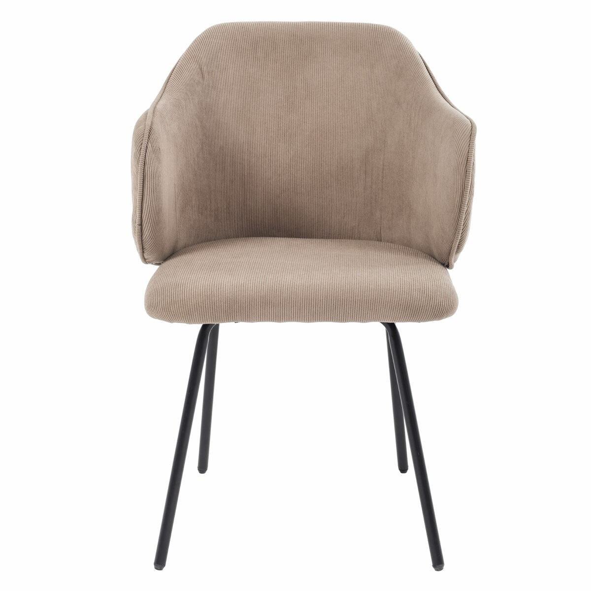 Krzesło z sztruksu tapicerowane DALIA welurowe JUMI