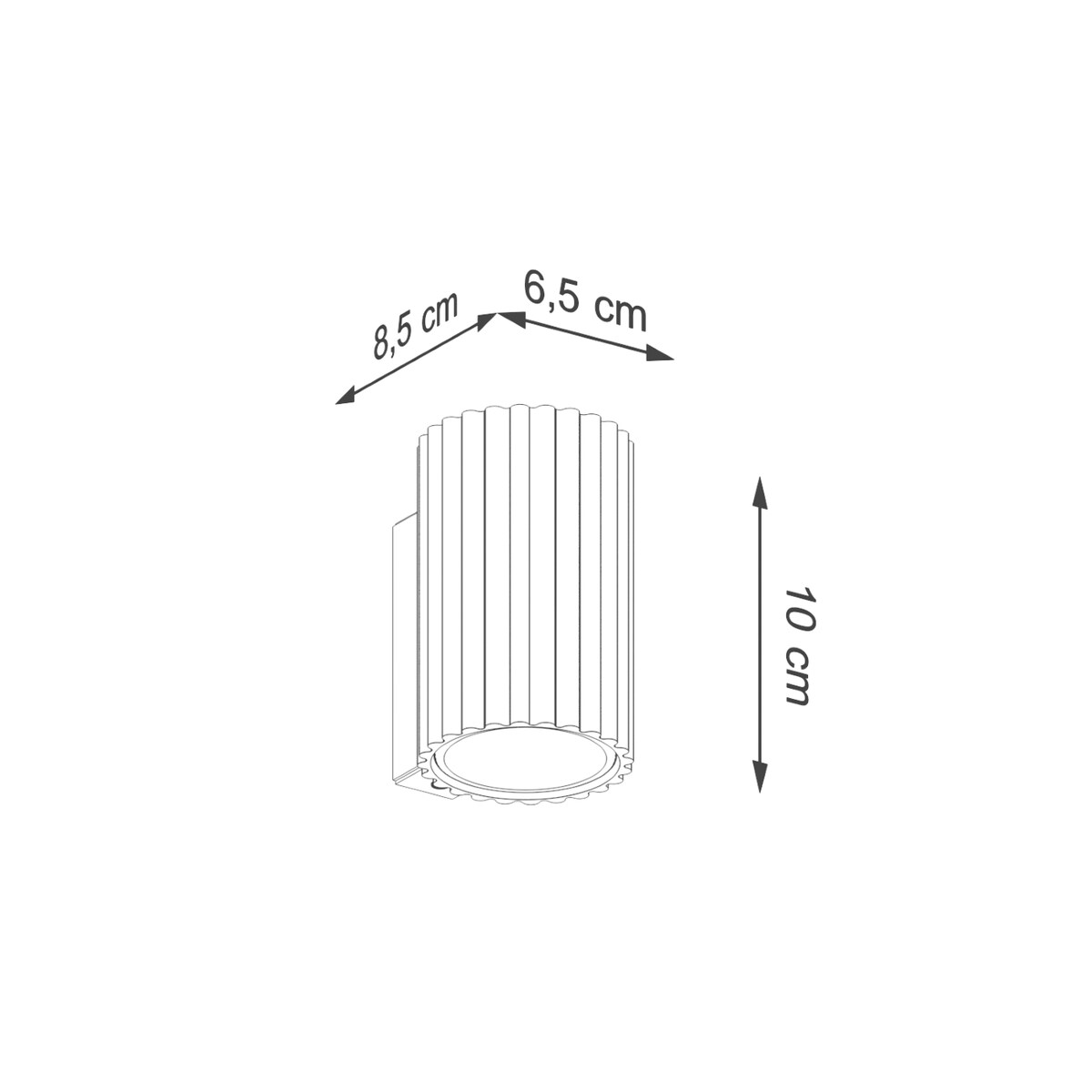 Kinkiet KARBON 10 beżowy