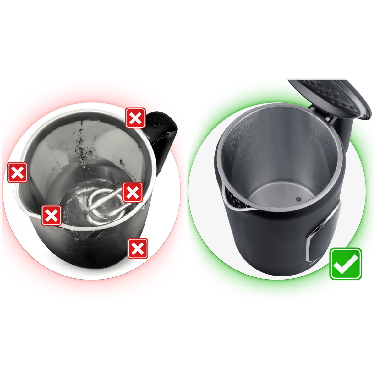 Czajnik elektryczny Berdsen 1,7l panel dotykowy regulacja temperatury 2200W czarno-srebrny