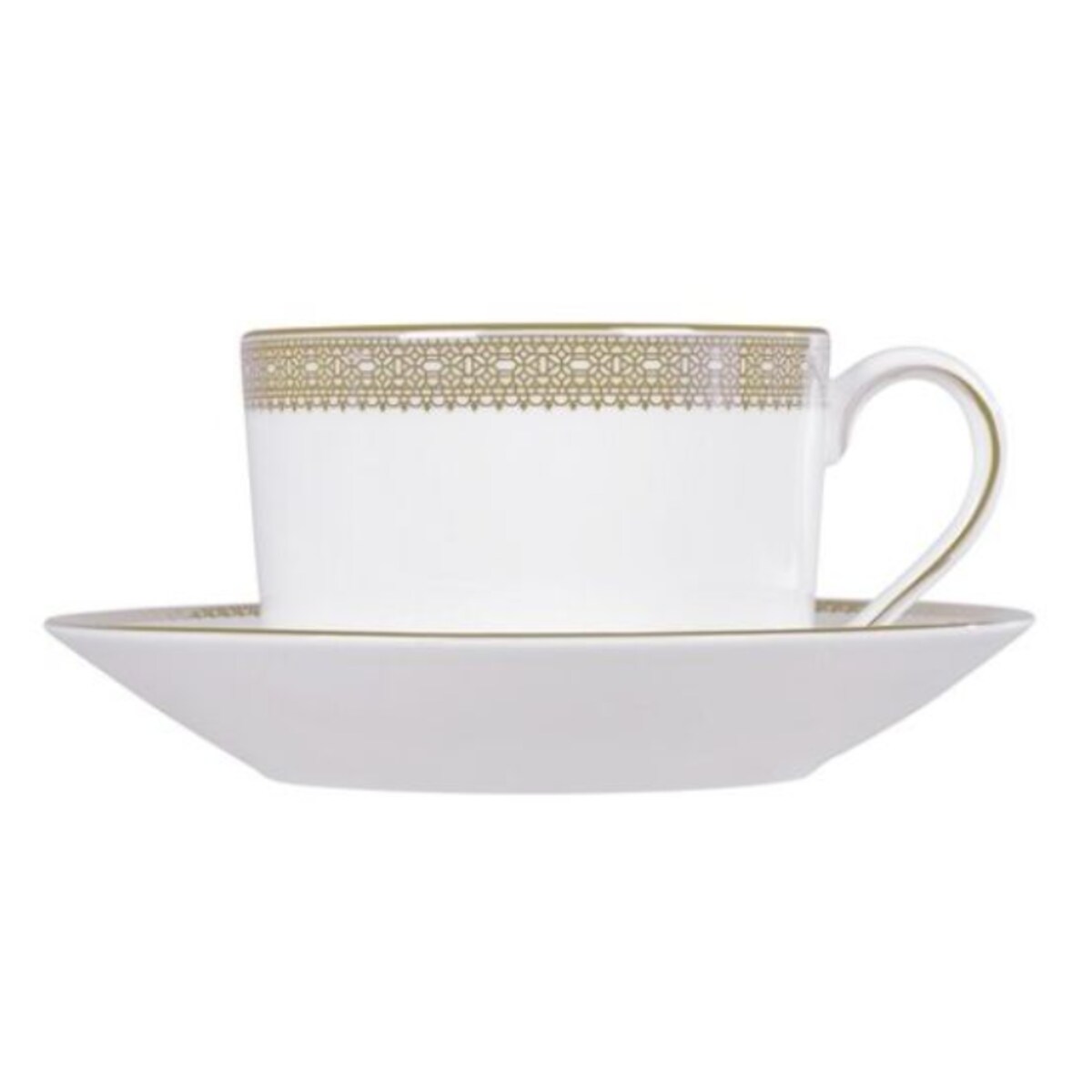 Filiżanka do herbaty ze spodkiem Vera Wang Lace Gold Wedgwood
