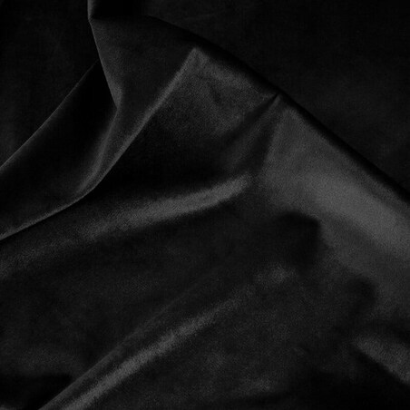 Zasłona Zaciemniająca WELUROWA Gotowa na TAŚMIE z FALBANAMI 140 x 270 CZARNA