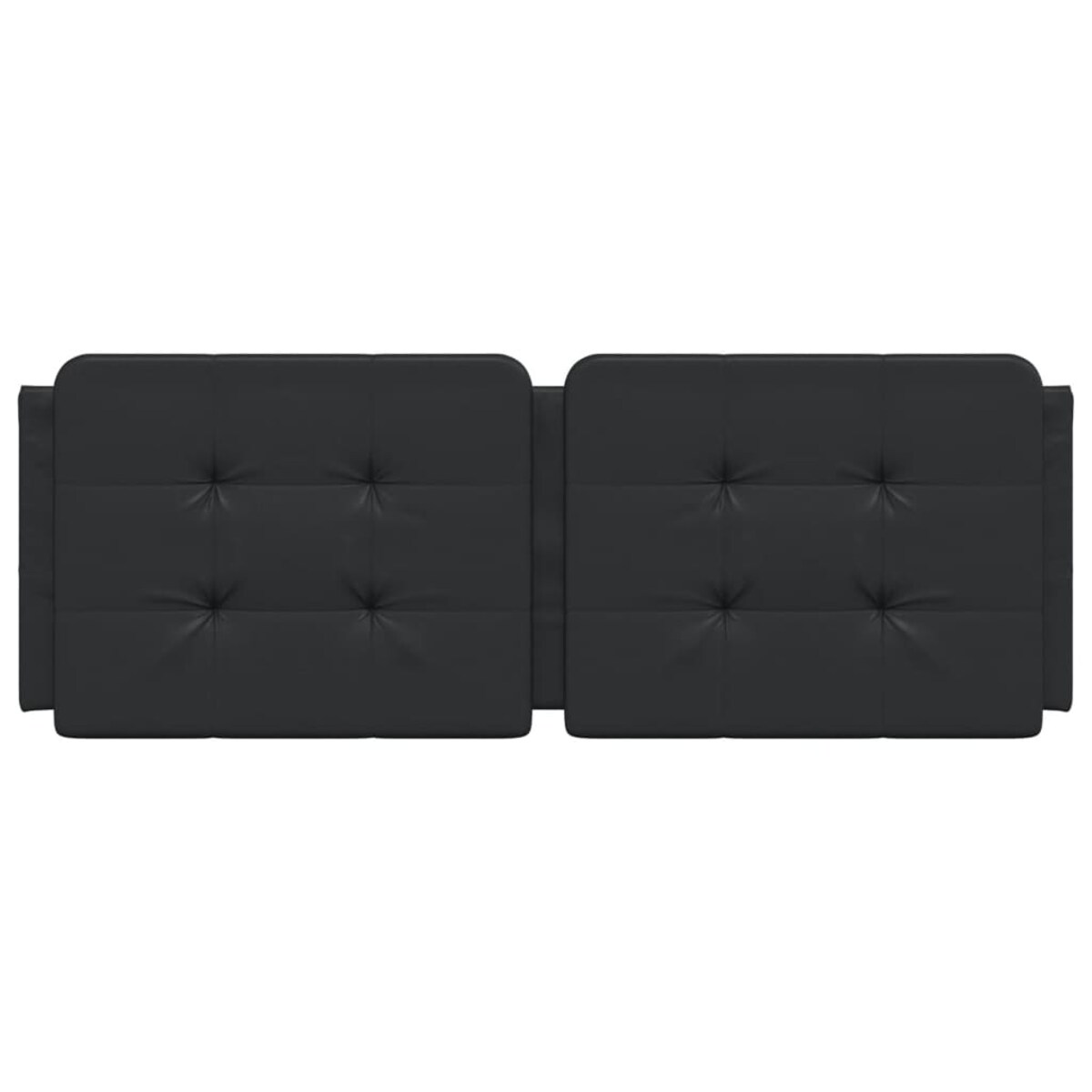 vidaXL Poduszka na wezgłowie, Zadar, czarna, 120 cm, sztuczna skóra