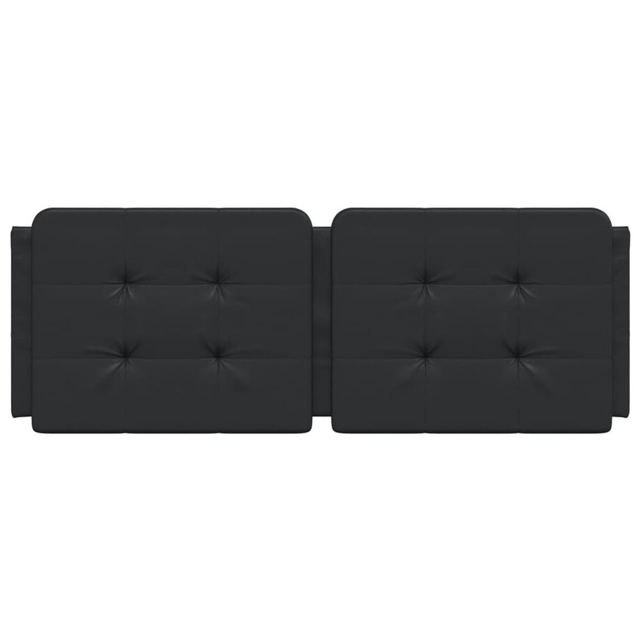 vidaXL Poduszka na wezgłowie, Zadar, czarna, 120 cm, sztuczna skóra