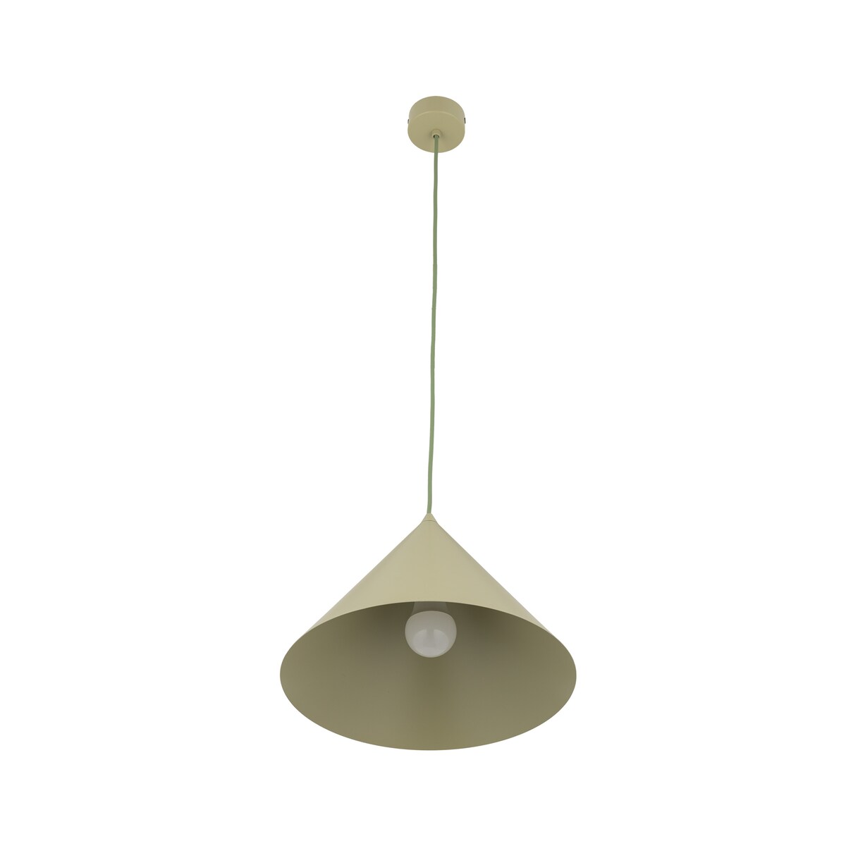 Lampa wisząca TK Lighting CONO L Pistacio zielona E27 loftowa regulowana do 160 cm
