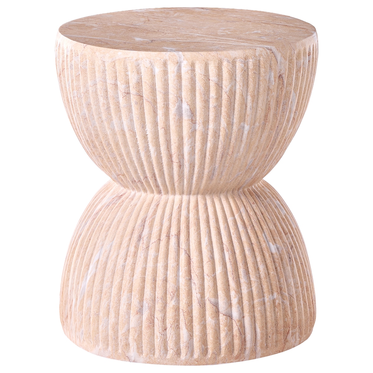 Stolik pomocniczy OCCHITO 36 cm 36 cm Beżowy marmur