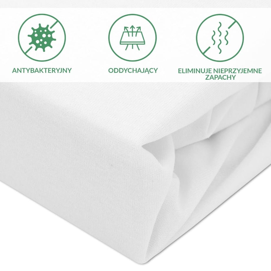 Prześcieradło ochronne wodoodporne z gumką 2w1, rozmiar 140x200 SMARTCEL kolor biały