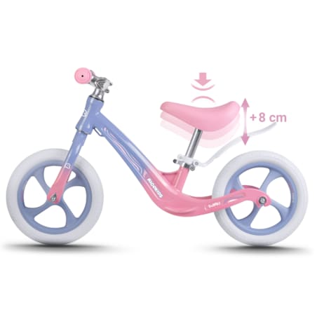 Rowerek biegowy dla dzieci magnesium Ricokids różowo-fioletowy Funnu 760502