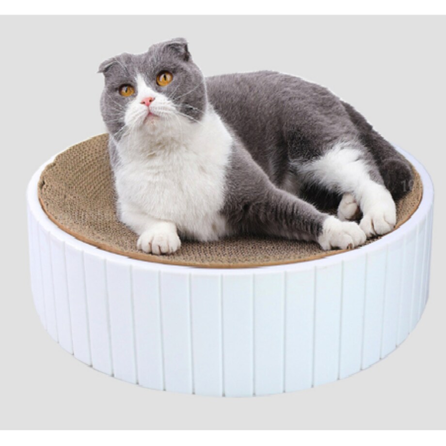 Drapak Dla Kota Z Tekturki Duży Do Drapania Zabawka Kot Leżący Okrągły