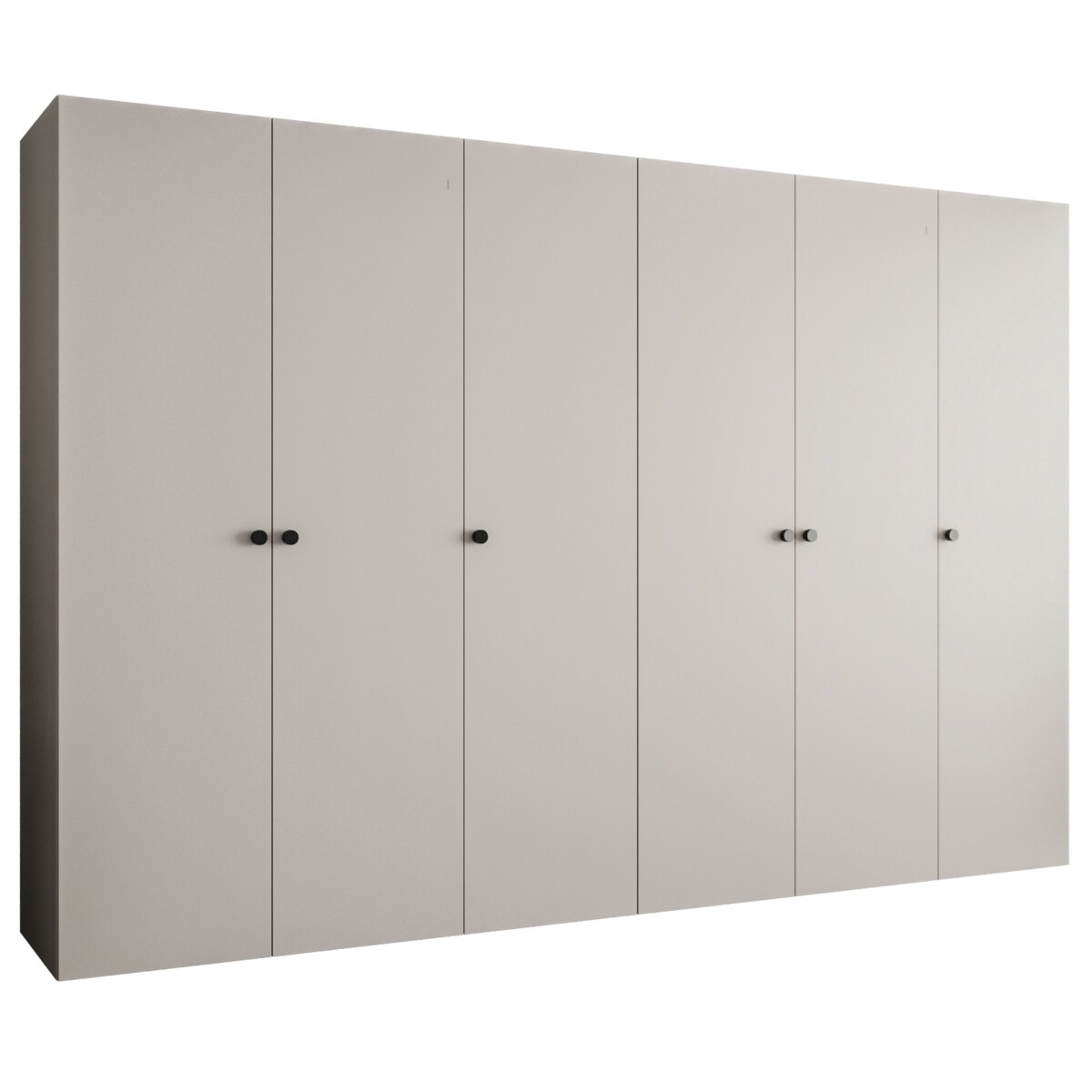 Szafa uchylna otwierana PARMA 1 300 wys. 202 cm Kaszmir + u. Czarny