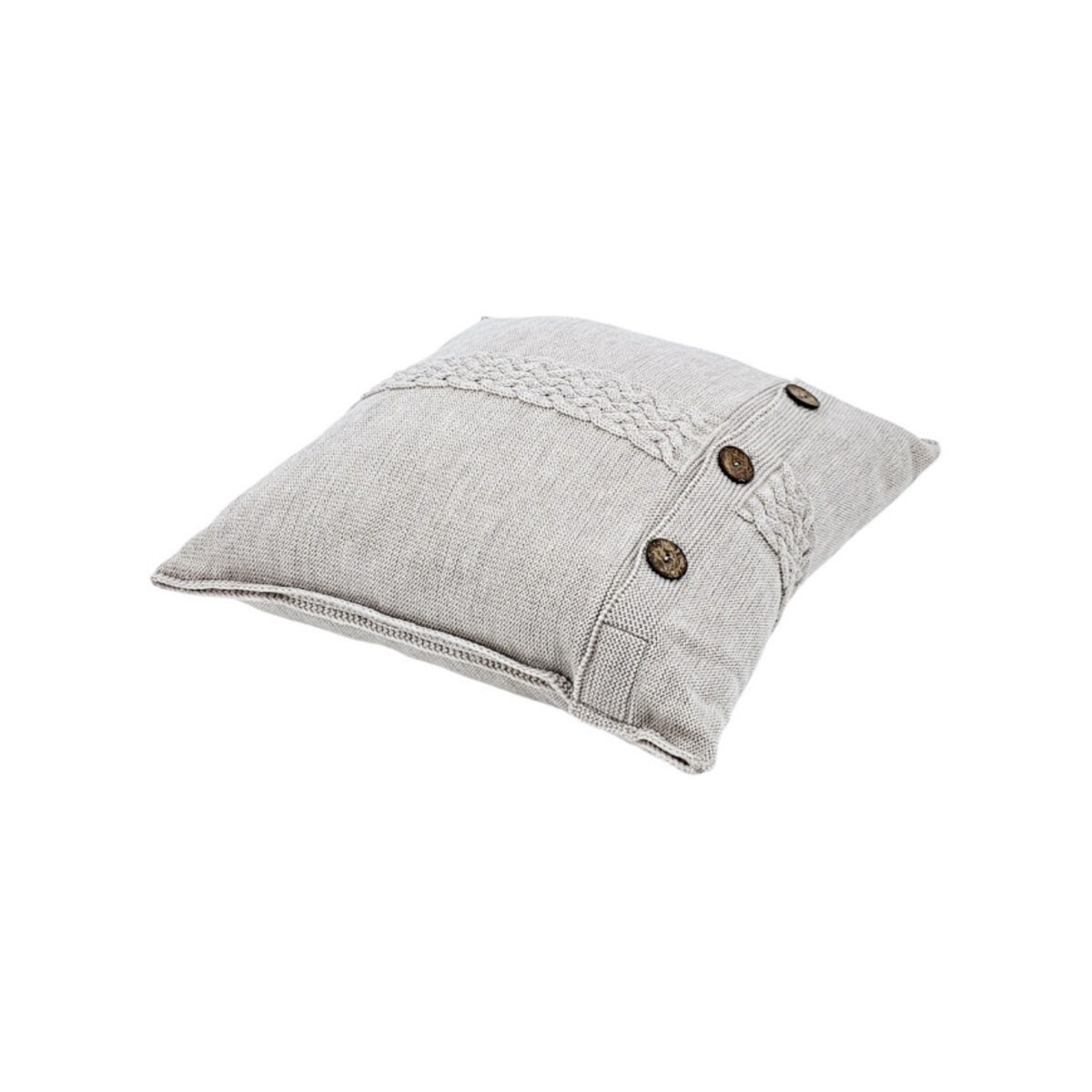 Poszewka dzianinowa na poduszkę z wełny Merino 45x45 cm – FLORENCE SAND